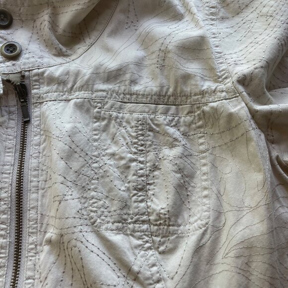 Coldwater Creek Womens‎ Jacket Beige Embroidered Lightweight Full Zip Size 22 - Picture 12 of 15